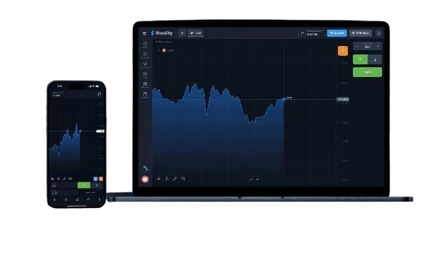 Stockity Trading Mobile App Mockup